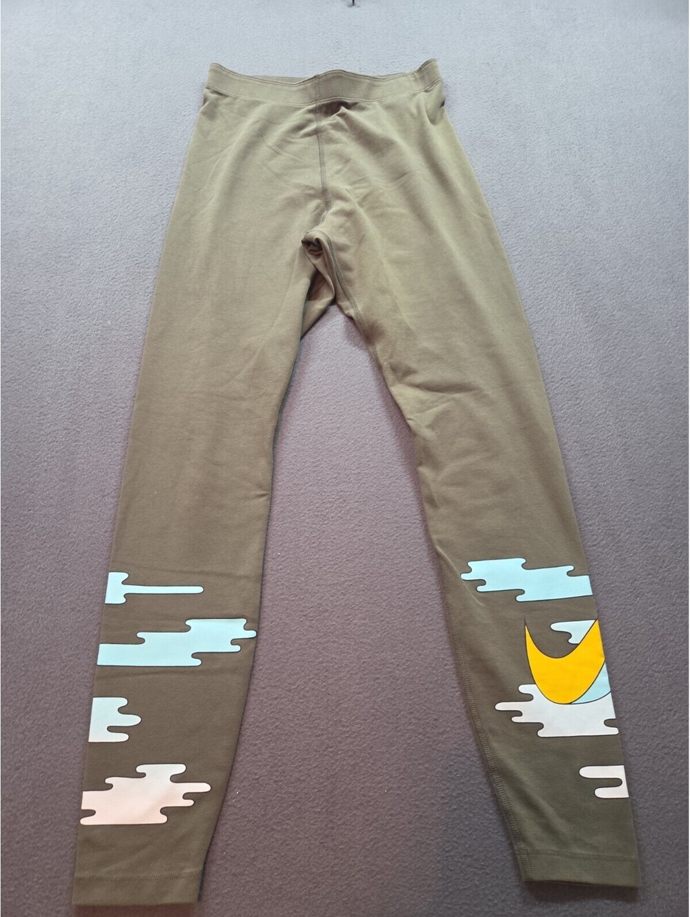 women's green leggings by Nike size S